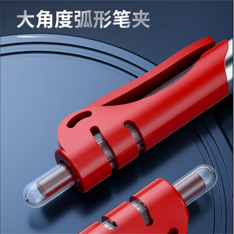 晨光(M&G)K35/0.5mm红色中性笔按动中性笔经典子弹头签字笔红色水笔 12支/盒