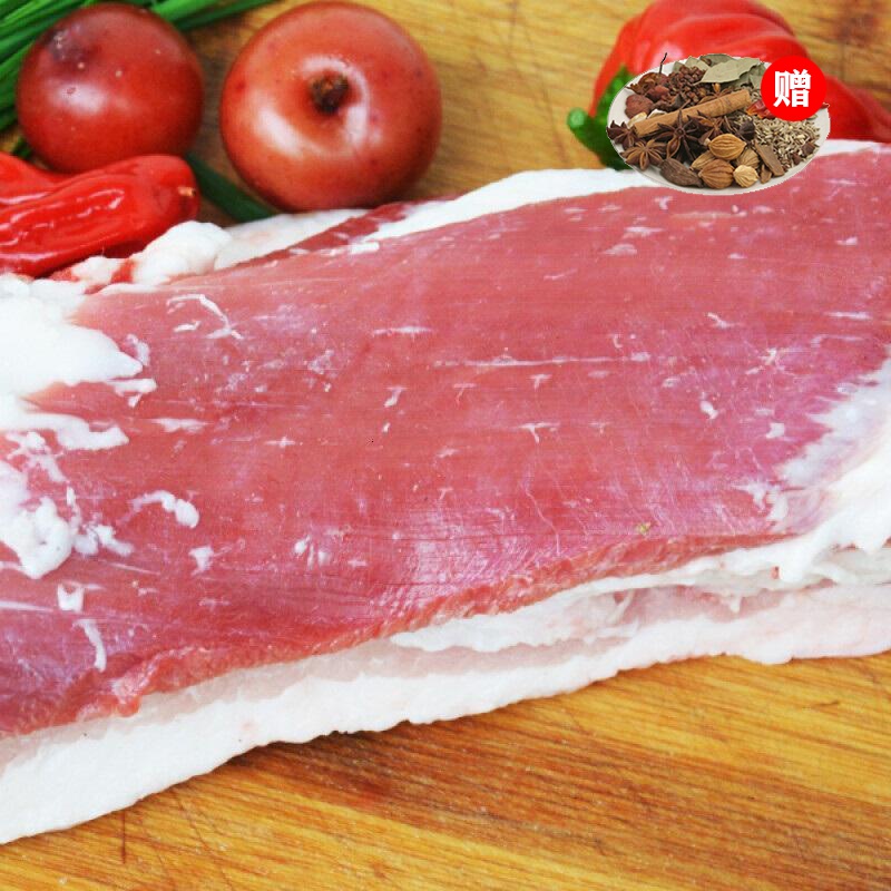 【有检疫证附调料】猪夹心肉 500g 新鲜猪肉