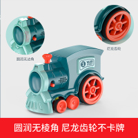 纽奇(Nukied)儿童玩具多米诺骨牌电动火车带音乐自动投牌男孩女孩早教玩具[配100枚骨牌+赠电池]
