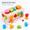 数字形状配对积木[时钟串珠] 宝宝积木拼装玩具益智力动脑儿童早教数字形状配对1-2岁半3男女孩