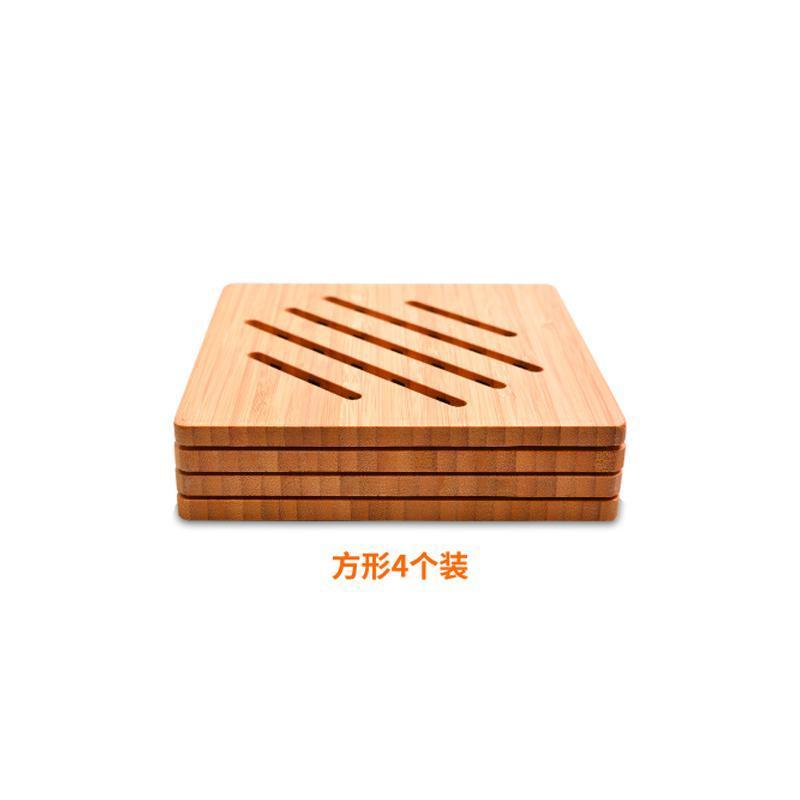 楠竹隔热垫菜盘子垫碗垫砂锅垫餐桌垫防烫垫杯子垫热水壶垫子|16.5cm楠竹4方
