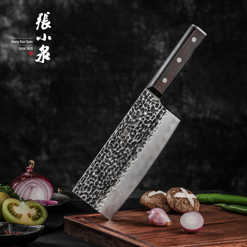 张小泉菜刀家用锻打切片刀具厨房切肉厨师女士专用老式锋利不锈钢多用刀(单刀)
