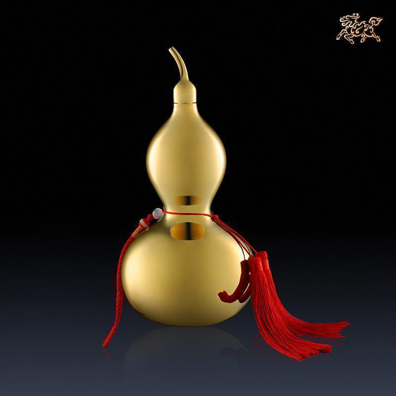 美帮汇全铜摆件铜葫芦28厘米家居工艺品装饰品饰品