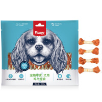 顽皮Wanpy宠物零食犬用鸡肉哑铃400g