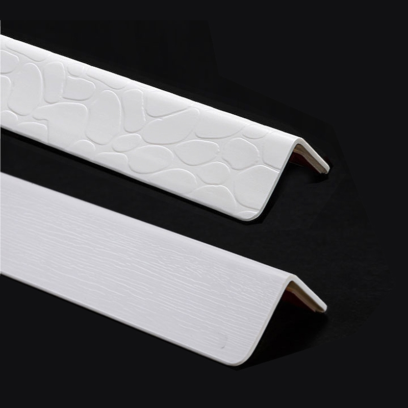 闪电客护墙角pvc防撞条阳角护角保护条墙护角线收边条免打孔定制尺寸