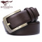 正品 七匹狼SEPTWOLVES 针扣 男士 皮带 真皮 牛皮 腰带 商务 韩版 加宽 青年 裤带 黑色系;棕色系