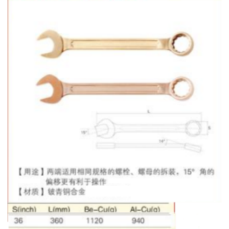 四凯 两用扳手SK-OS-049 把高清大图