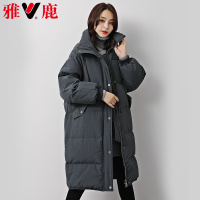 yaloo/雅鹿羽绒服女中长款2018新款冬季加厚宽松韩版羽绒服潮