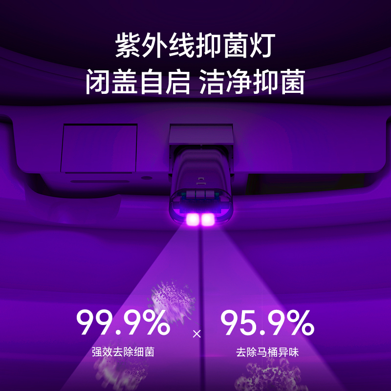 QOTOT家用智能马桶全自动一体式即热电动翻盖坐便器定制坑距高清大图