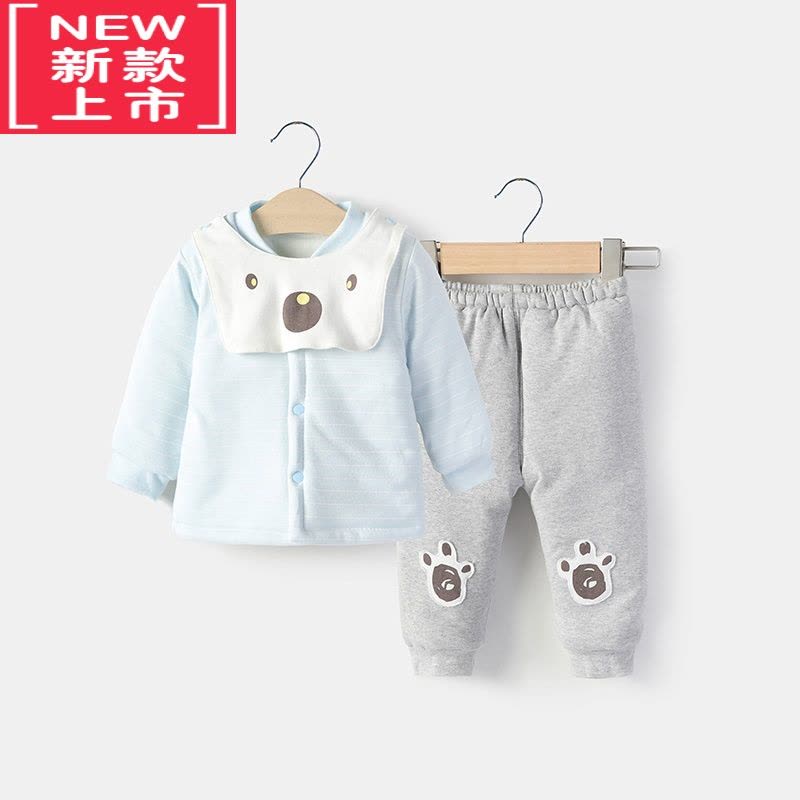 可莉允[]宝宝冬装加厚棉衣套装婴幼儿棉袄男女婴儿衣服冬季棉服图片