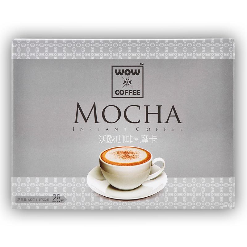 [苏宁超市]沃欧咖啡(WOW COFFEE) 摩卡即溶咖啡420g(15g*28条) 速溶系列