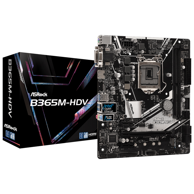 华擎(ASRock)B365M-HDV主板 支持WIN7(Intel B365/LGA 1151)