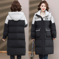 东北抗寒零下40度过膝长款羽绒服女加厚冬季旅游极寒保暖白鸭绒外套女士羽绒服哈尔滨旅游装备零下防寒服东北鹅绒羽绒服正品 白色 S
