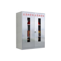 帅畅304不锈钢应急物资柜消防救援器材箱防护用品柜室外微型消防柜高1200*宽900*深450(加厚304材质)