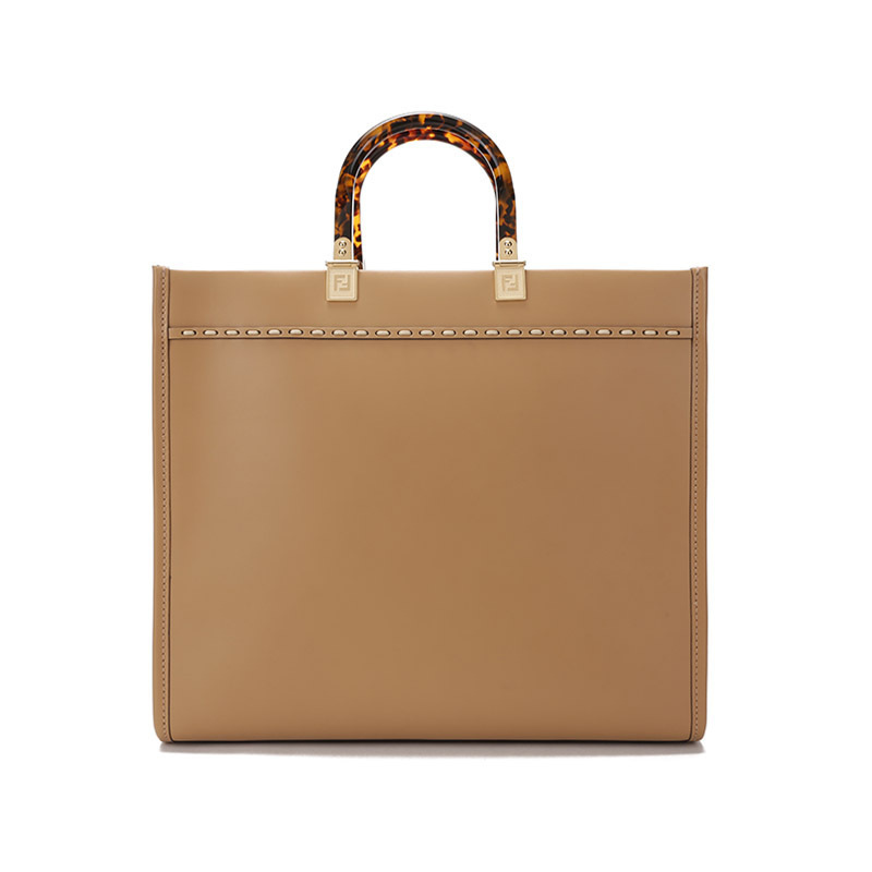 fendi女士sunshine系列牛皮手提单肩包购物袋中号8bh386ahn5