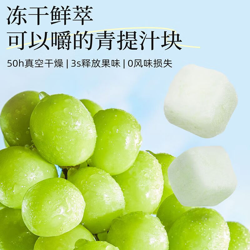 忆江南 水果茶葡萄汁冻干蜂蜜泡水喝养生花茶包冷泡茶 青提茉莉荔枝茶100g高清大图
