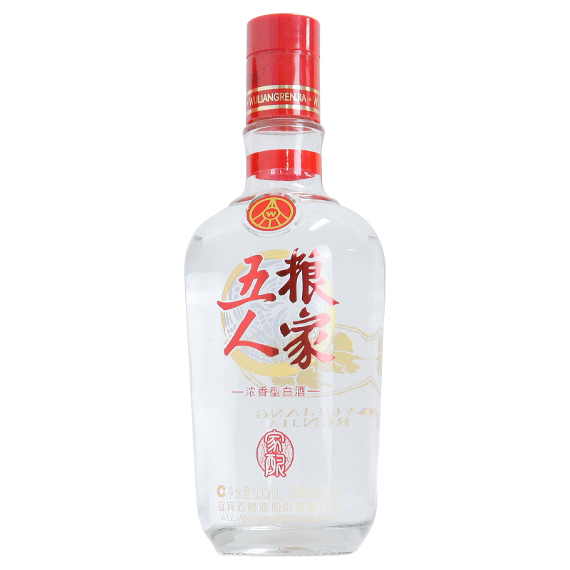 五粮液五粮人家52度500ml*6瓶浓香型白酒 2014年