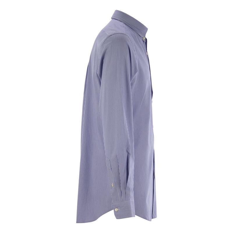 Polo Ralph Lauren弹力条纹衬衫男修身长袖休闲商务衬衣高清大图