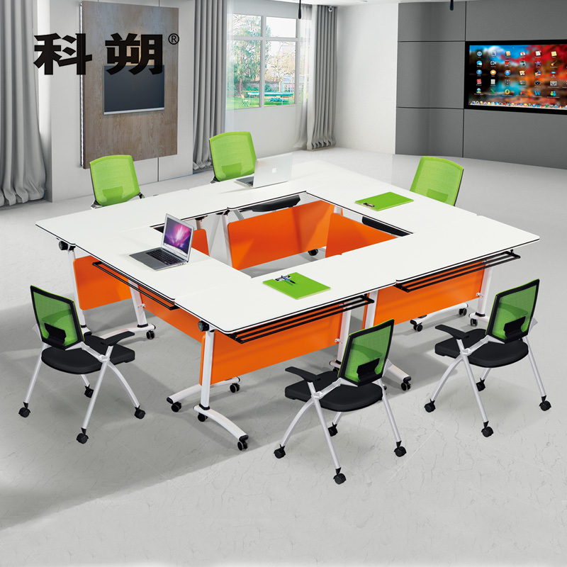 科朔 折叠桌条桌长条会议桌翻版桌会议桌1200W*600D*750H FT-2112