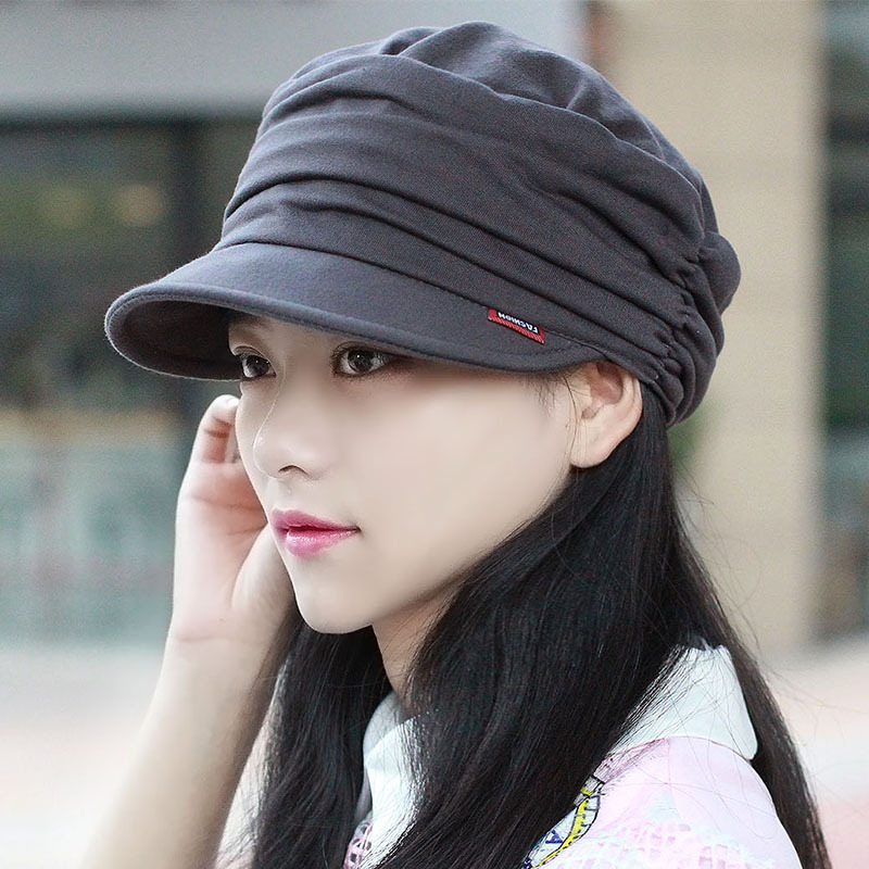 盛世尼曼厨房家用防油烟帽女士厨师贝雷帽子可水洗厨房清洁鸭舌帽工作