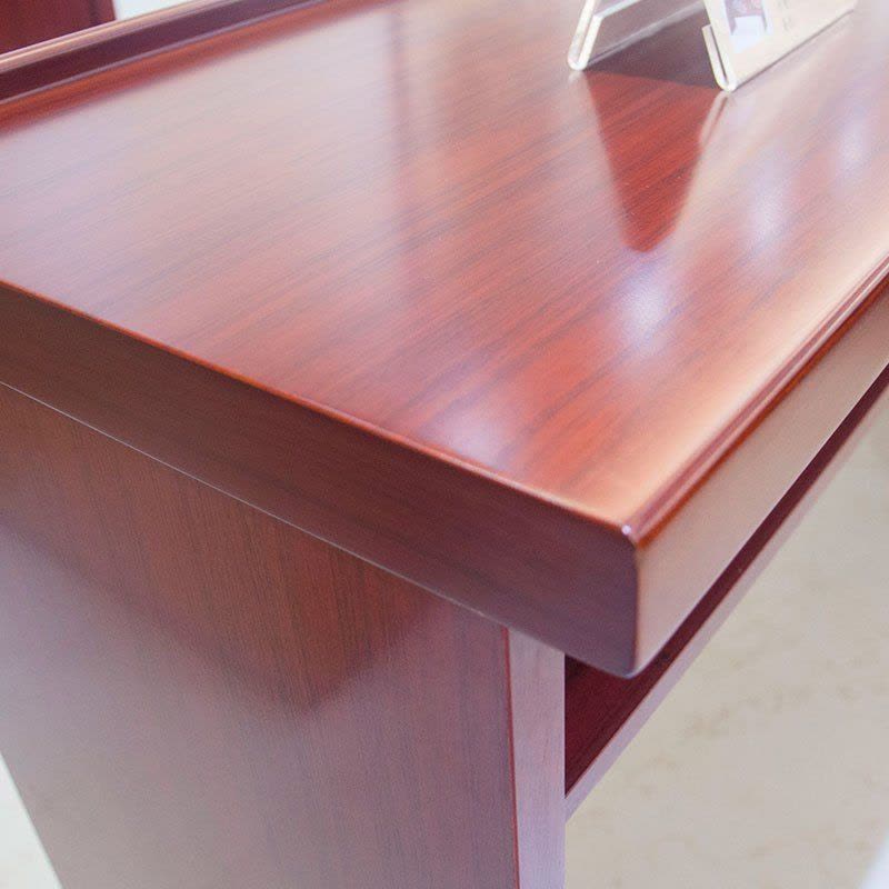 榭邦 xb-1512会议桌办公培训桌双人木皮油漆条形桌学生课桌图片