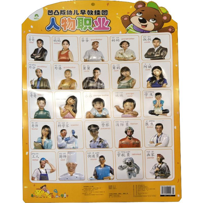 【M】凹凸版幼儿早教挂图 人物职业 爱德少儿 著 -9787540144029