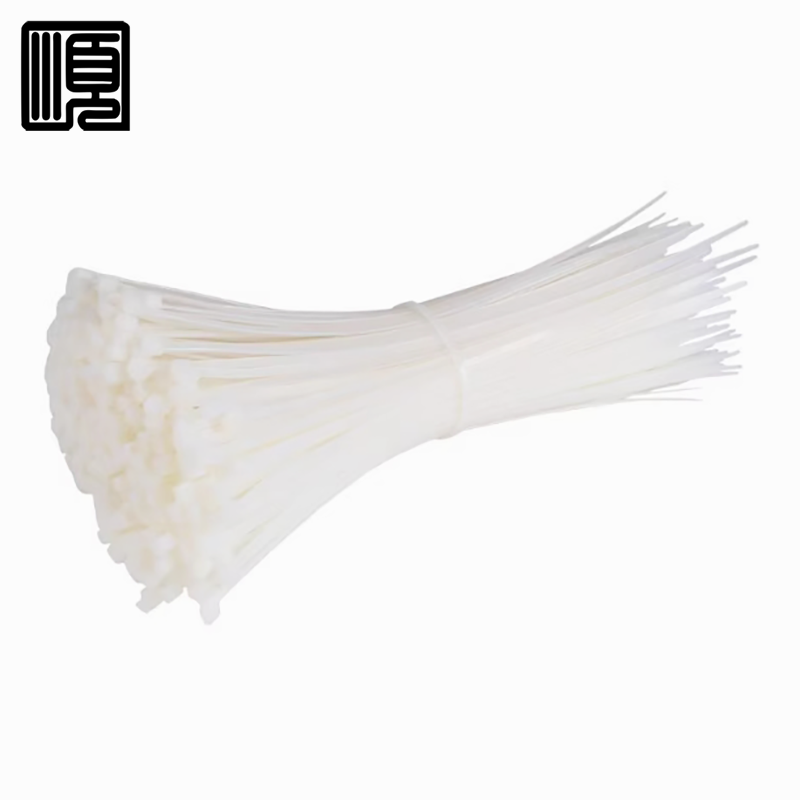 顺心捷 尼龙扎带 8×300mm 白色 100根/包高清大图