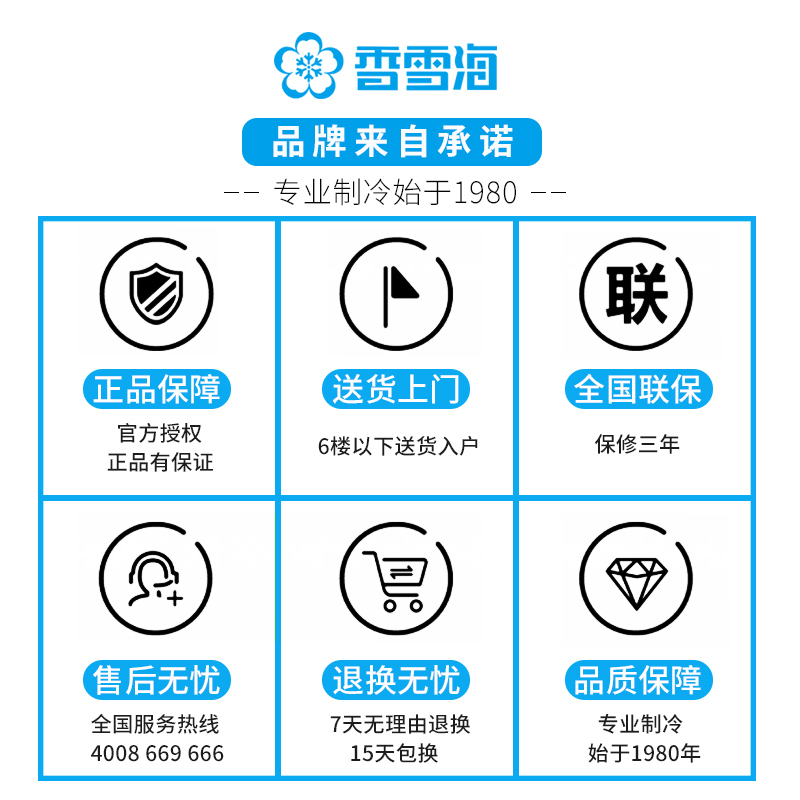 [香雪海旗舰店]冰柜小型家用冷柜 60升 小冰柜卧式冷柜 迷你冰柜一级能效 冷藏冷冻小型 迷你单温柜 商用小冷柜高清大图