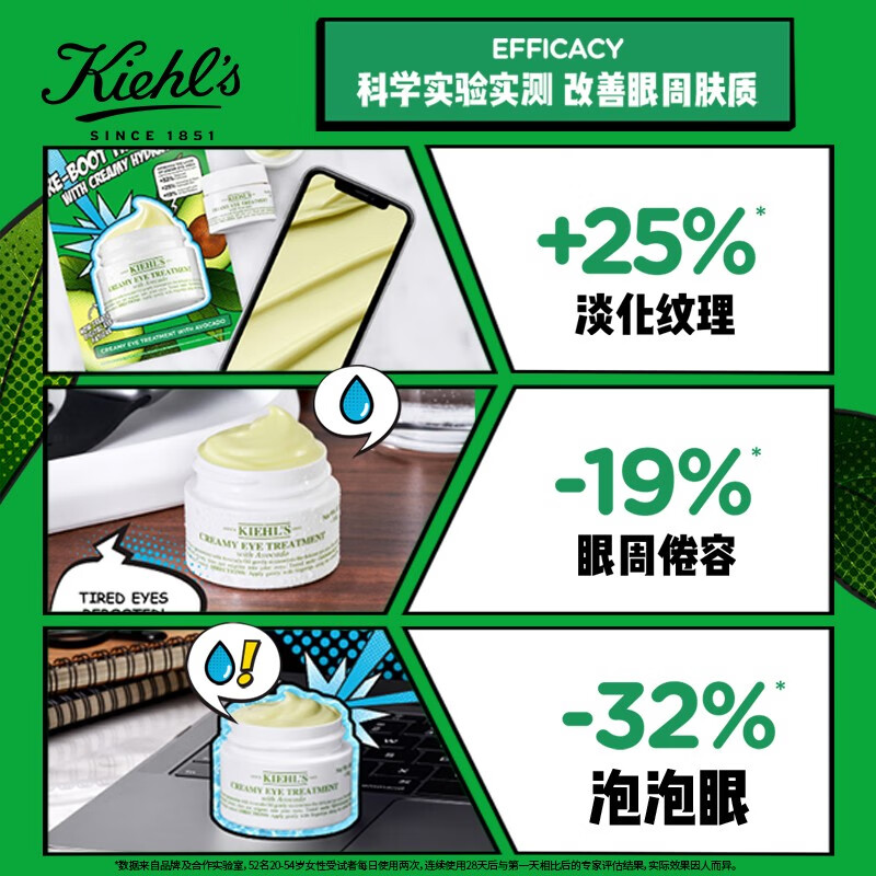 科颜氏(Kiehl’s)牛油果眼霜14ml 补水保湿 护肤品高清大图