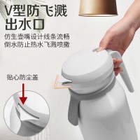 富光FGA保温壶家用大容量热水壶玻璃内胆开水保温水瓶暖水壶车载保温水壶 云裳 1000ml 黑色