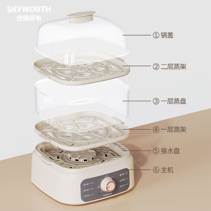 创维10L电蒸箱F305