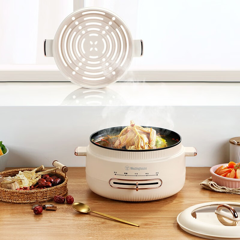 西屋Westinghouse 电火锅(多用锅)4L WSC46B高清大图