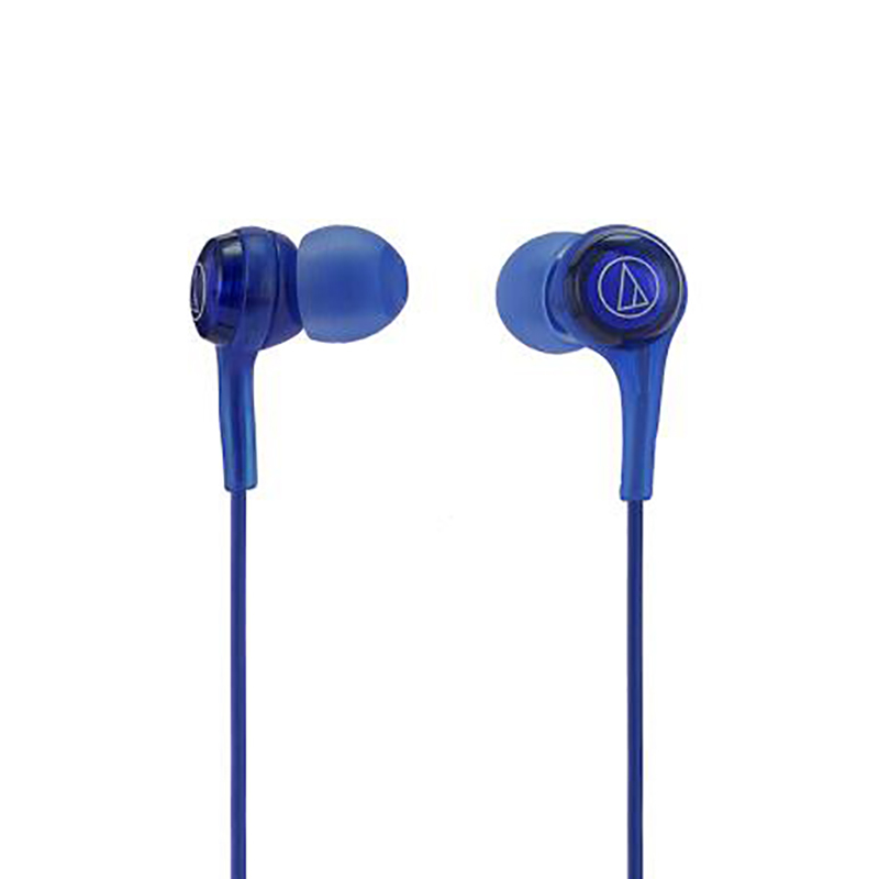 铁三角(Audio-technica)ATH-CK200BT 无线蓝牙入耳式运动耳机 带线控 手机耳机 通话式耳机 蓝色