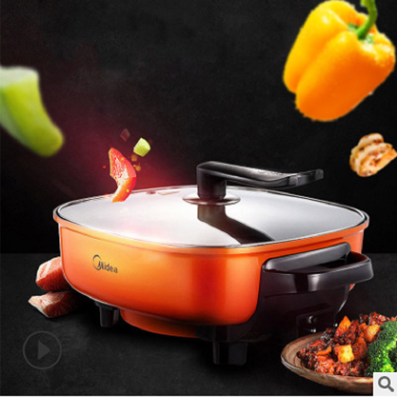 美的（Midea）电火锅MC-LHN30A家用多功能6L电煮锅电热锅电炒锅