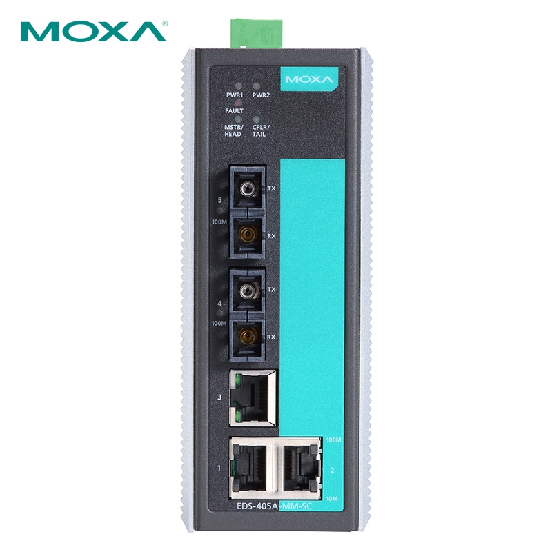 3M 摩莎(MOXA)EDS-408A管理型百兆工业以太网交换机高清大图