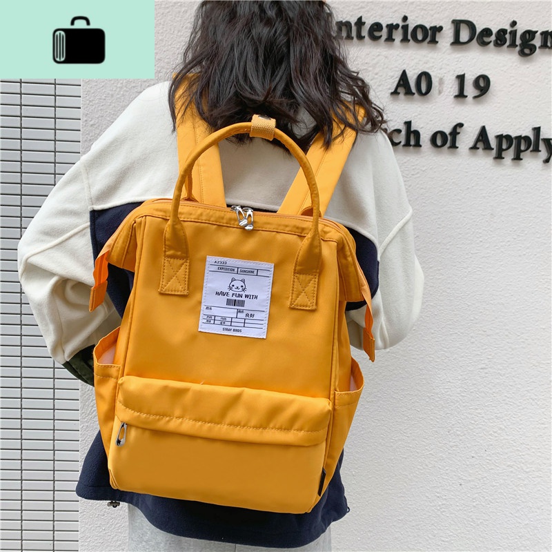 上新日系少女心书包女学生韩版高中森系百搭时尚双肩包大容量背包NEW LAKE高清大图