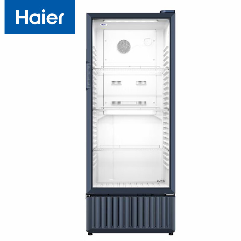 海尔 SC-339J 339升立式冷藏展示柜 风冷自动化霜中空玻璃门 一级能效 晶釉蓝