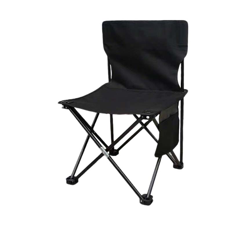 先围 户外折叠凳 39*39*65cm黑色带靠背 个高清大图