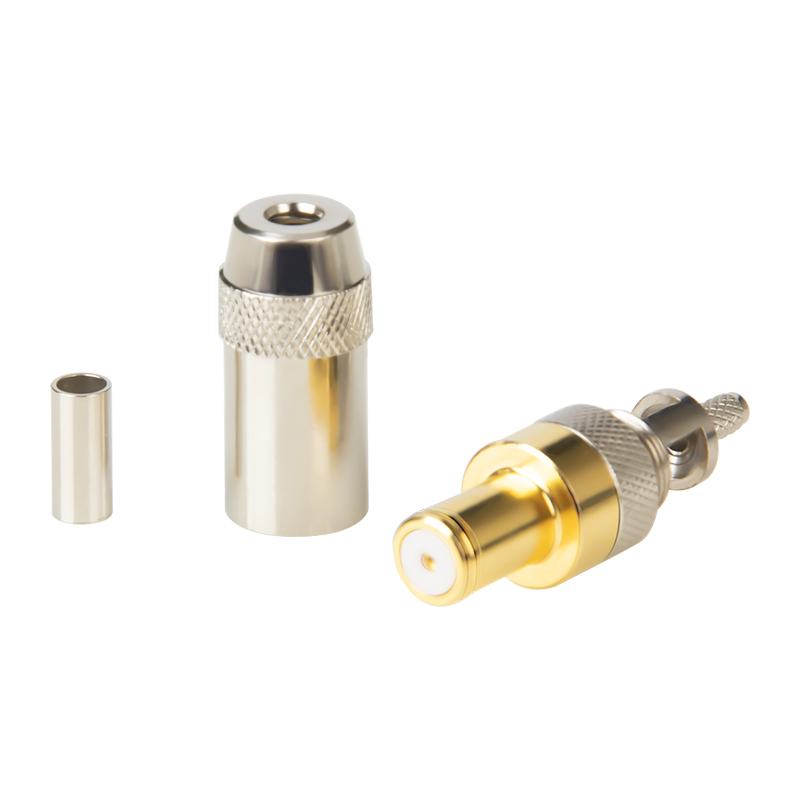 博扬 富士通头 C6Y-K-2-2头2M头E1同轴连接器 DDF射频线插头同轴SYV-75-2-2电缆连接器10个装BY