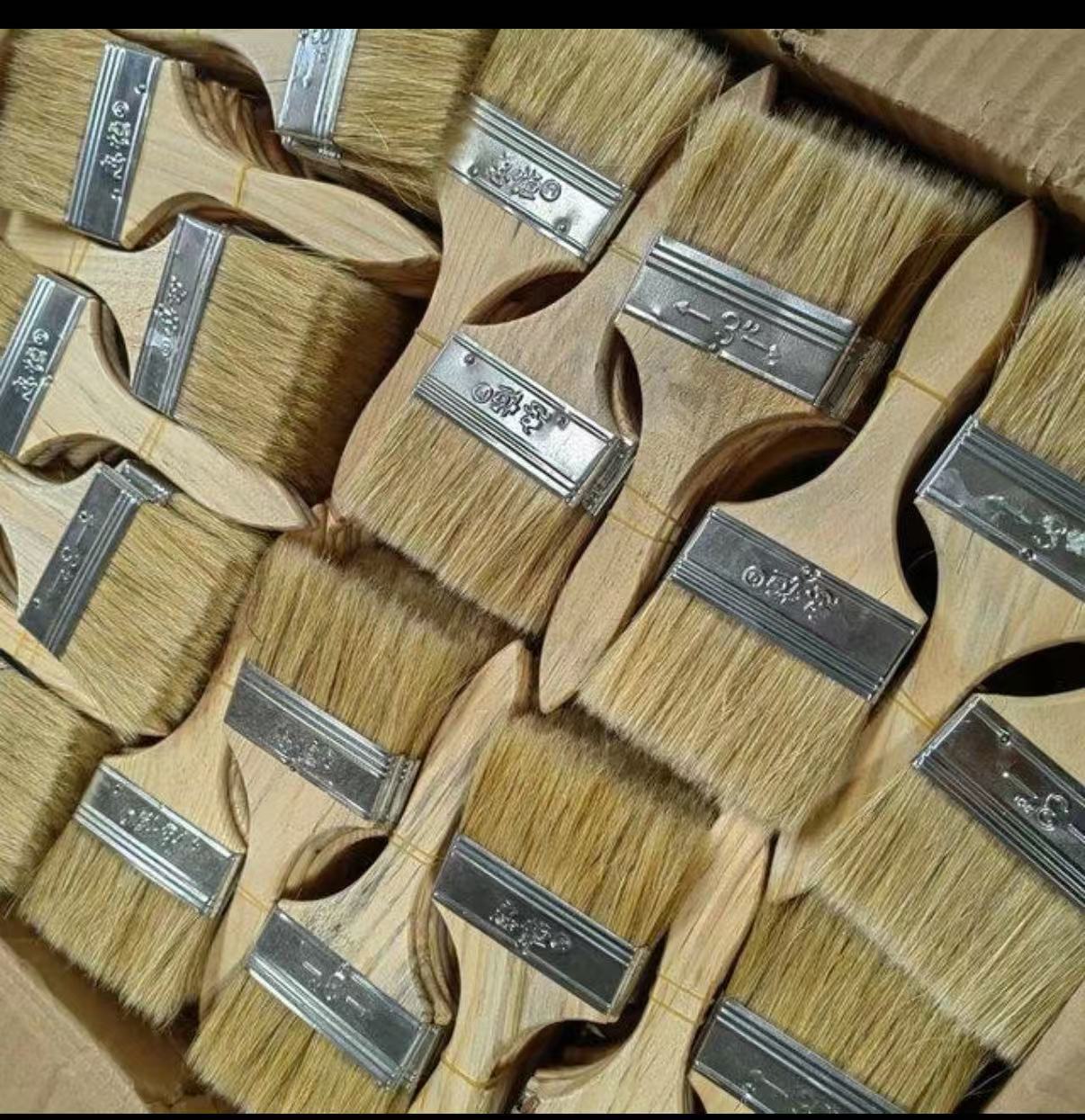 顺鸿森加厚黑毛油漆刷 扁油刷清洁刷3寸