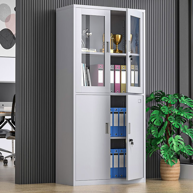 震怡文件柜铁皮柜钢制办公柜资料档案柜储物柜文件柜常规款 等器械文件柜 0.5mm