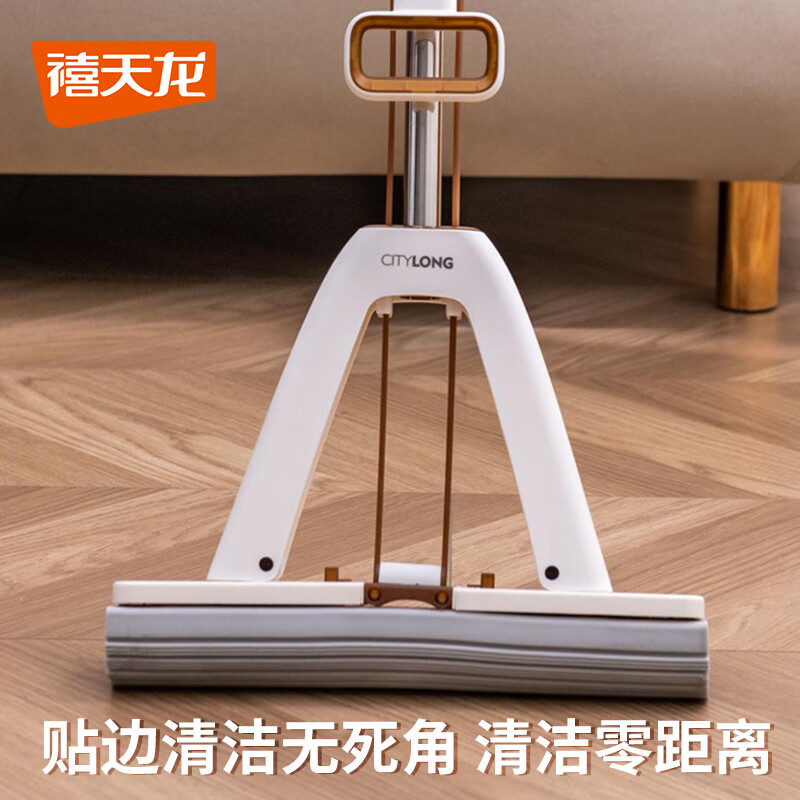 禧天龙Citylong一键快拆胶棉拖Q-9809焦糖色 (棉头*2)高清大图