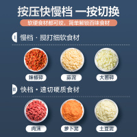 苏泊尔(SUPOR)绞肉机家用电动小型多功能打肉饺肉馅机搅拌机料理JR60DS-300(双碗双刀)
