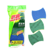 3M 思高超洁净海绵百洁布2+1片 5包