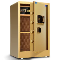 保险柜双保险保管柜 家用办公60cm小型指纹密码全钢入墙保险箱 虎牌致尚-60型-星空黑色-指纹