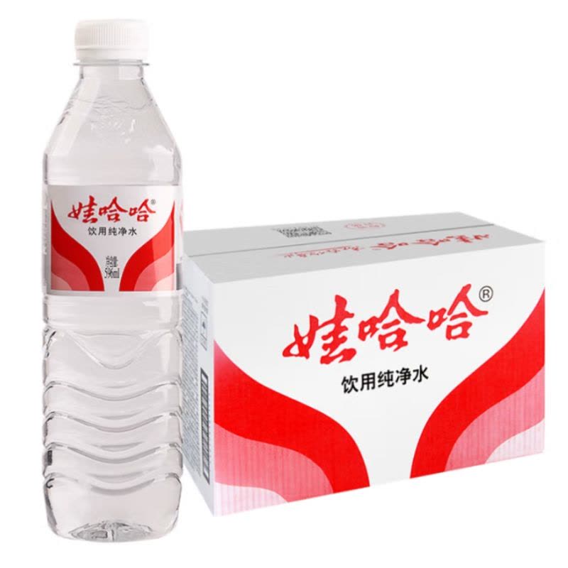 娃哈哈纯净水596ml*24瓶整箱装图片
