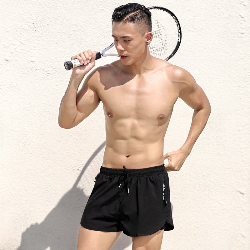 泳裤男 尴尬宽松速干男士游泳裤平角泳衣套装沙滩裤温泉游泳装备图片