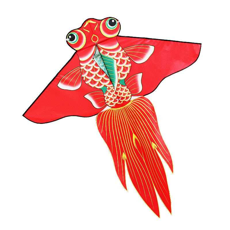 潍坊新款金鱼风筝高档风筝大型鲤鱼风筝风筝线轮易风筝