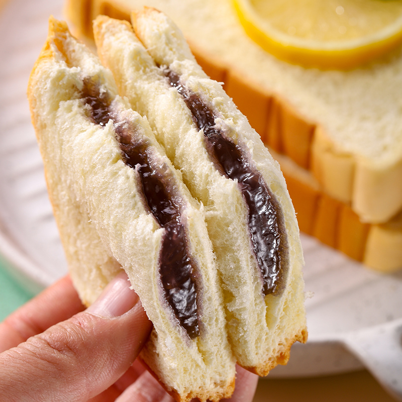 兰象岩紫米味面包1000g营养早餐夹心面包办公室充饥点心儿童零食高清大图