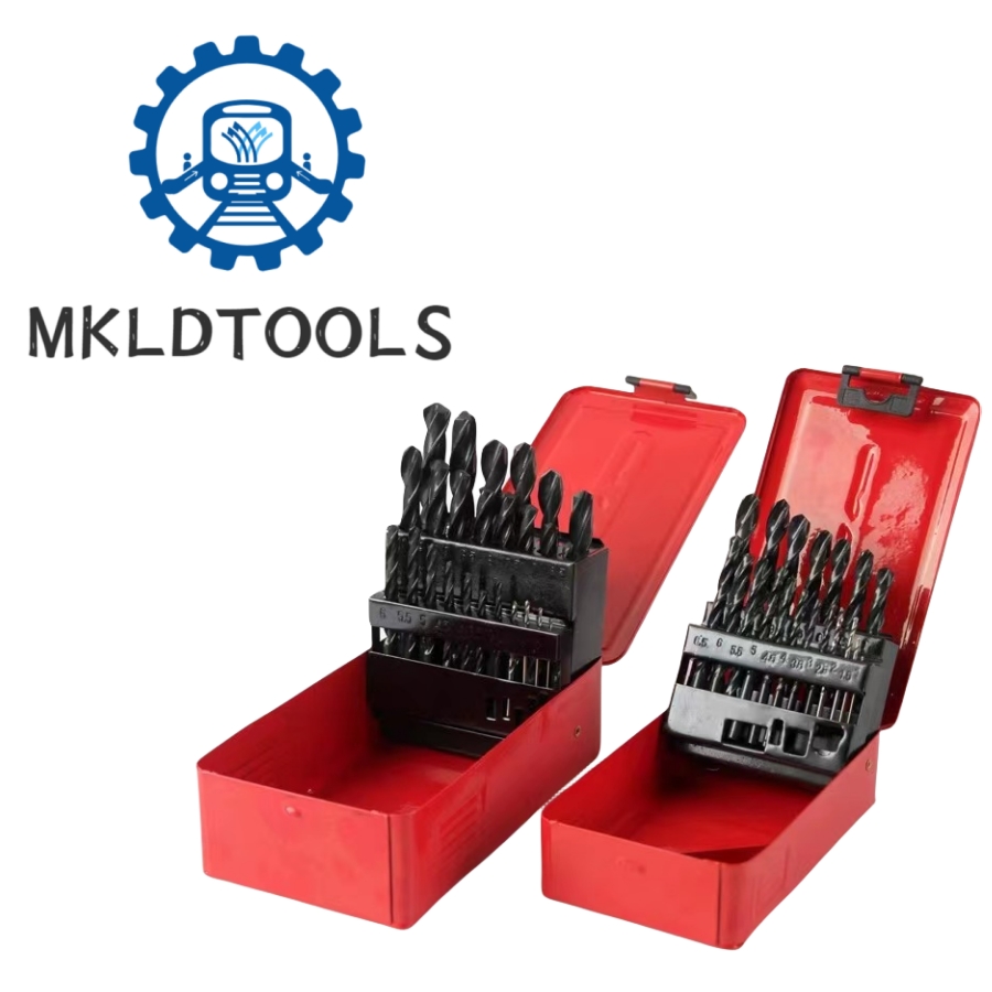MKLDTOOLS 麻花钻头套装 1-13mm 25件 套